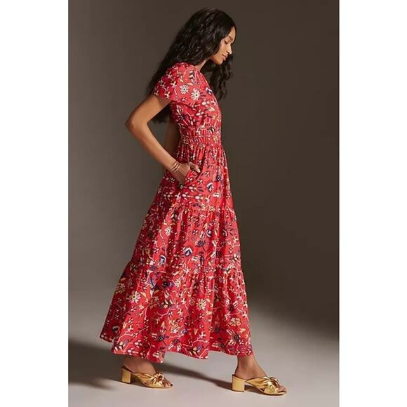 Anthropologie Dresses & Skirts - Anthropologie The Somerset Floral Geo Print Maxi Dress